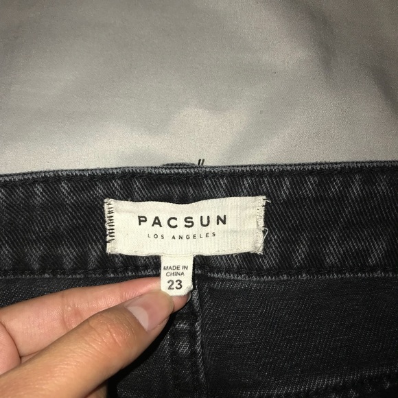 Pacsun Black Mini Denim Skirt - Picture 3 of 3